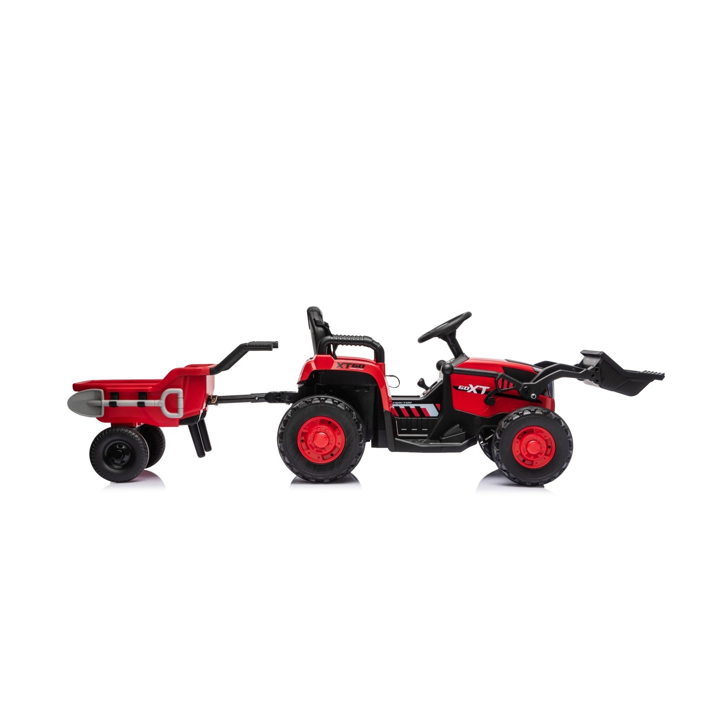 Traktor XT60 s prívesom Červený