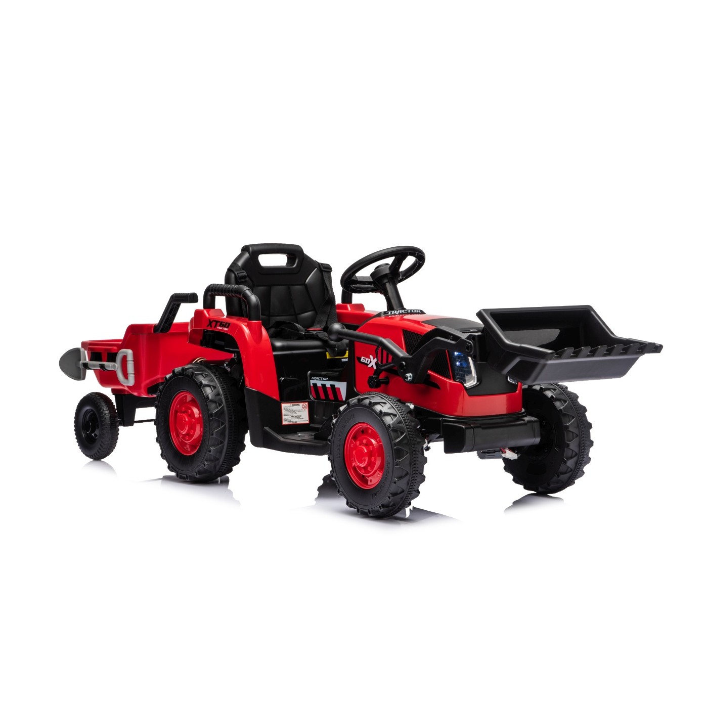 Traktor XT60 s prívesom Červený