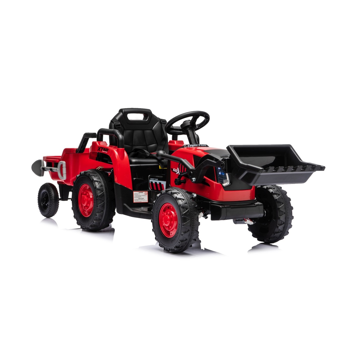 Traktor XT60 s prívesom Červený