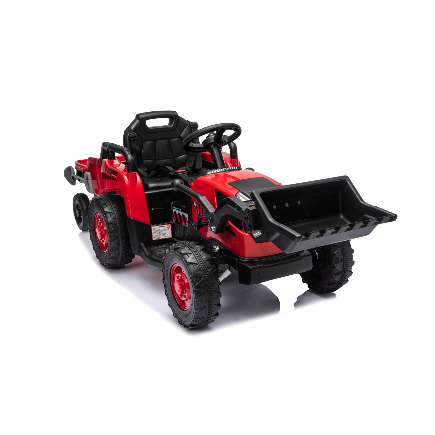 Traktor XT60 s prívesom Červený