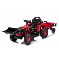Traktor XT60 s prívesom Červený