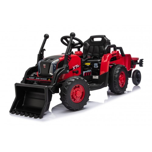 Traktor XT60 s prívesom Červený