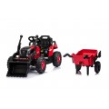 Traktor XT60 s prívesom Červený