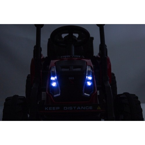 Traktor XT60 s prívesom Červený