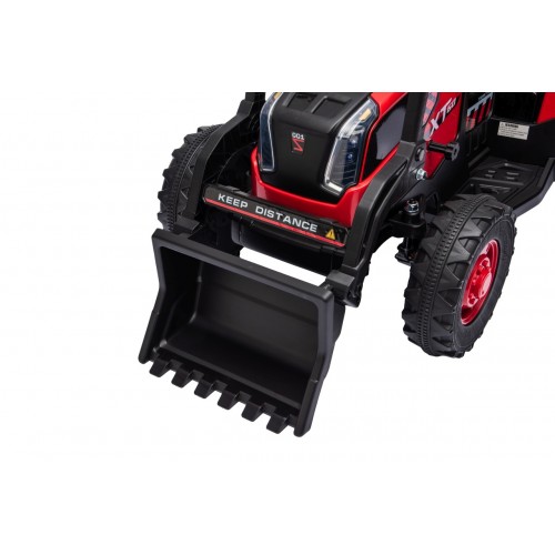 Traktor XT60 s prívesom Červený
