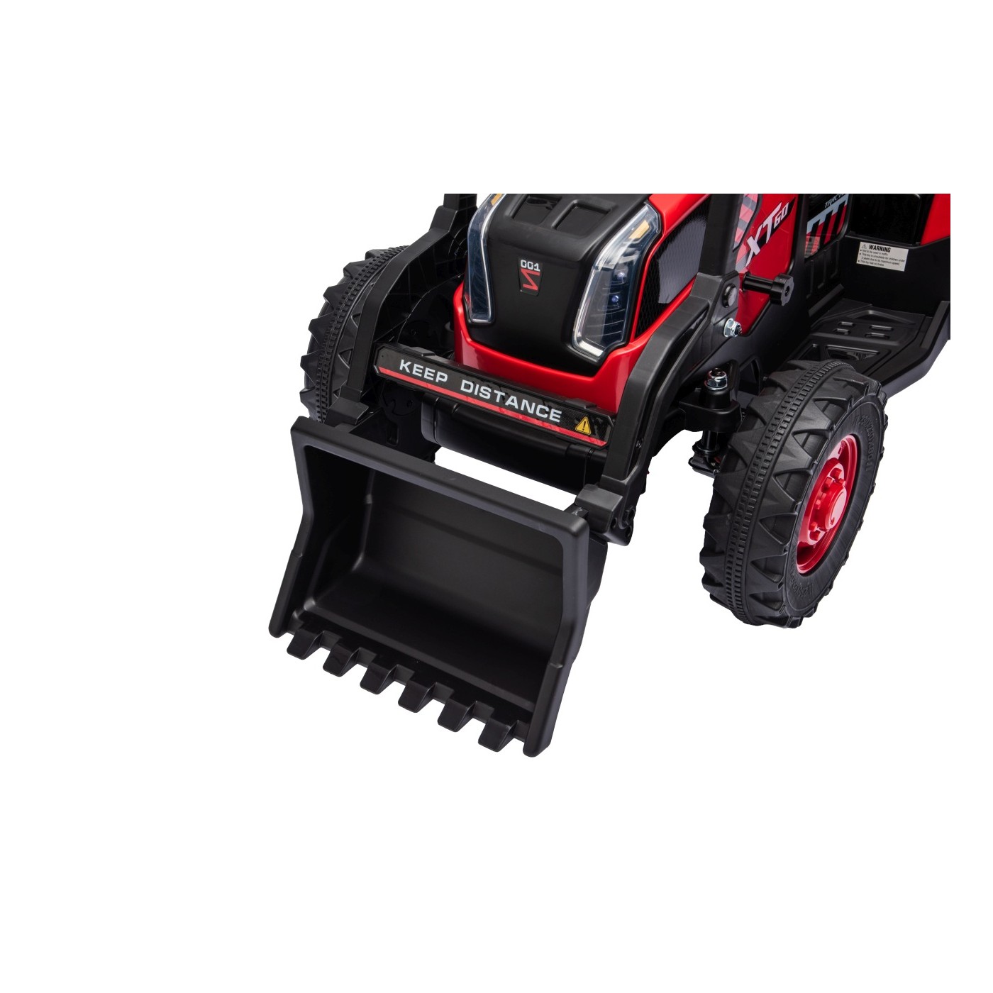 Traktor XT60 s prívesom Červený
