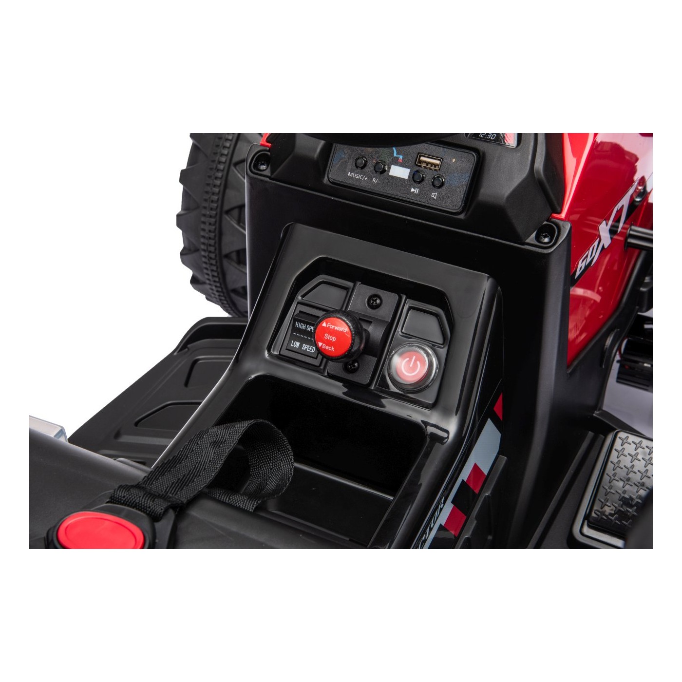 Traktor XT60 s prívesom Červený