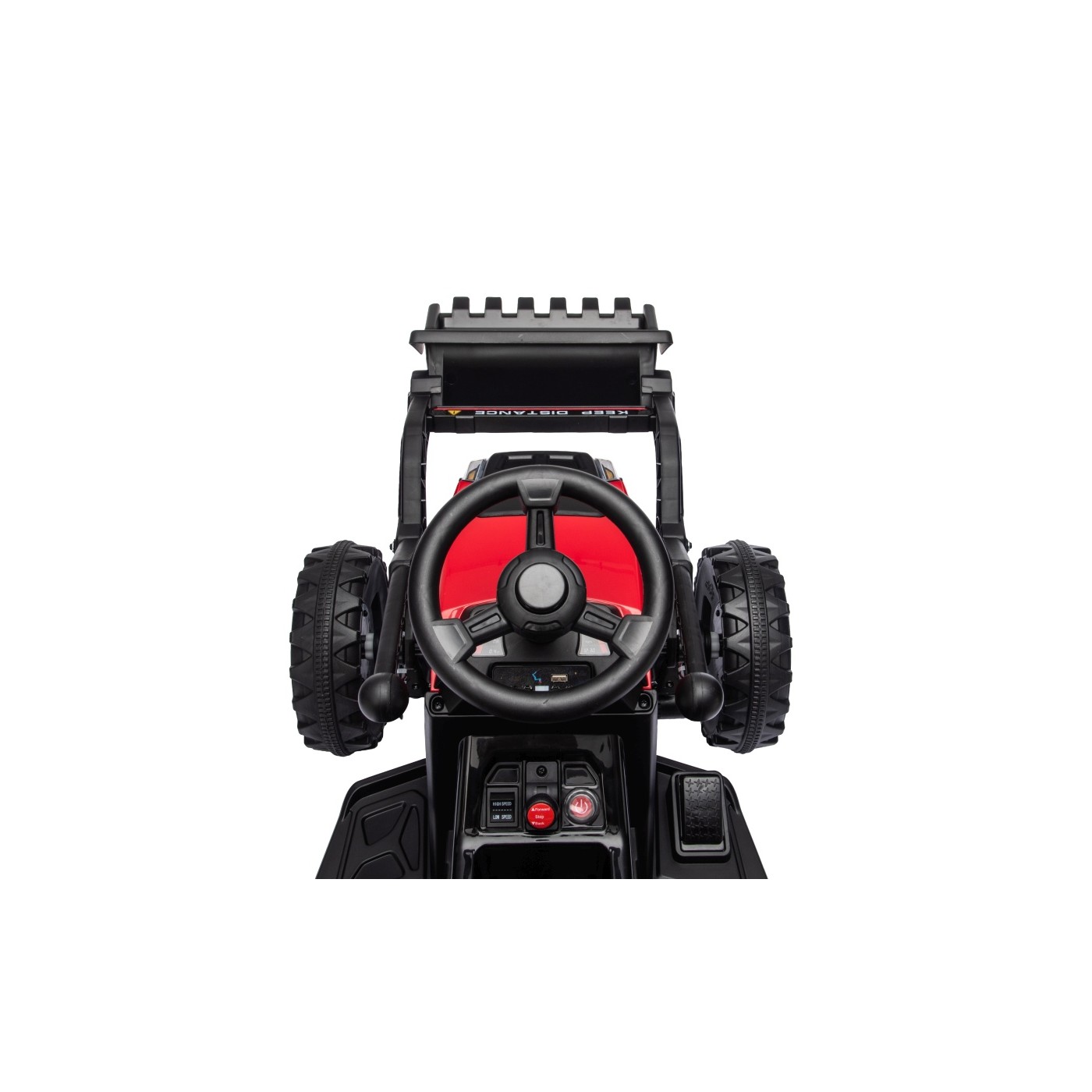 Traktor XT60 s prívesom Červený