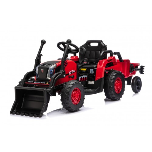 Traktor XT60 s prívesom Červený
