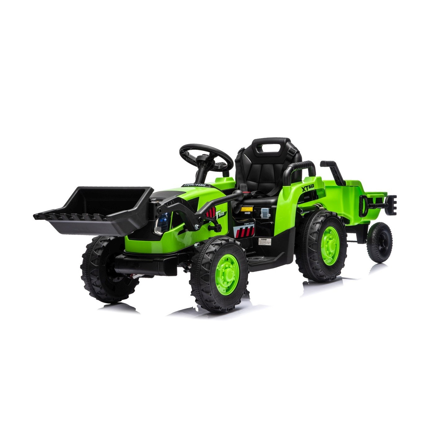 Traktor XT60 s prívesom zelený