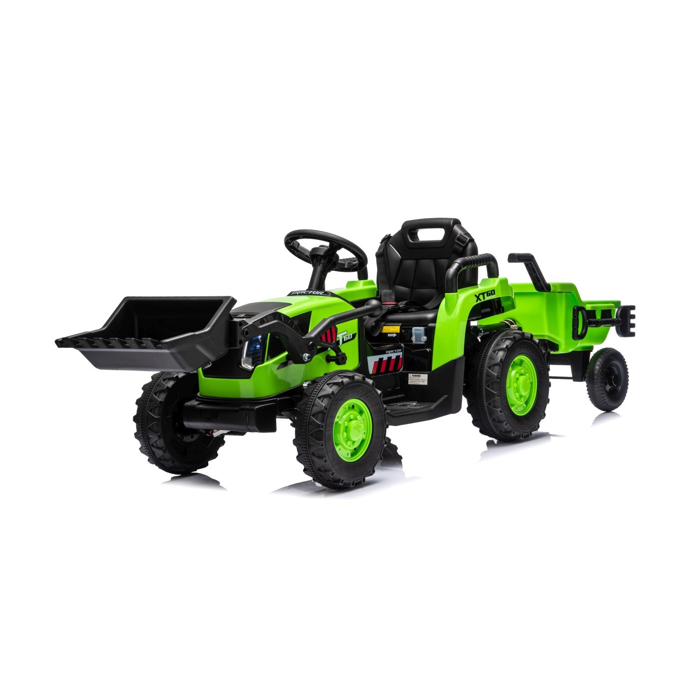 Traktor XT60 s prívesom zelený