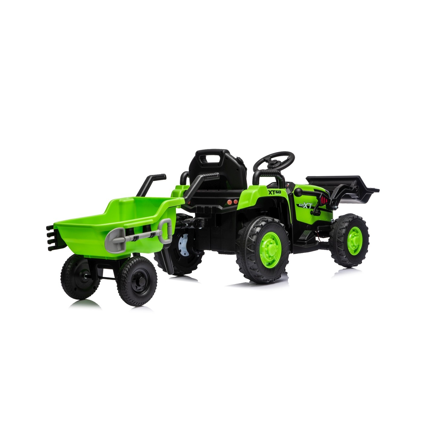 Traktor XT60 s prívesom zelený