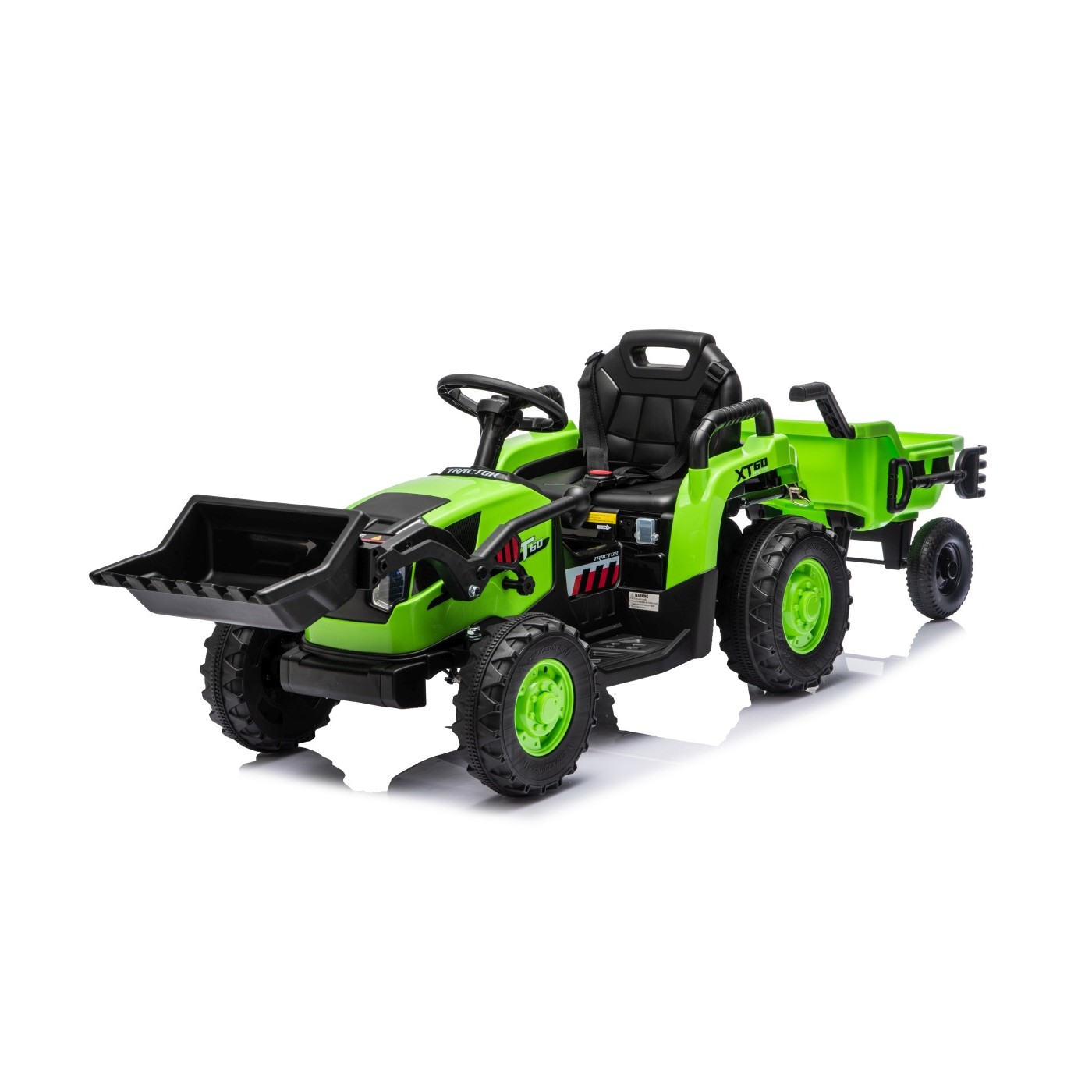Traktor XT60 s prívesom zelený