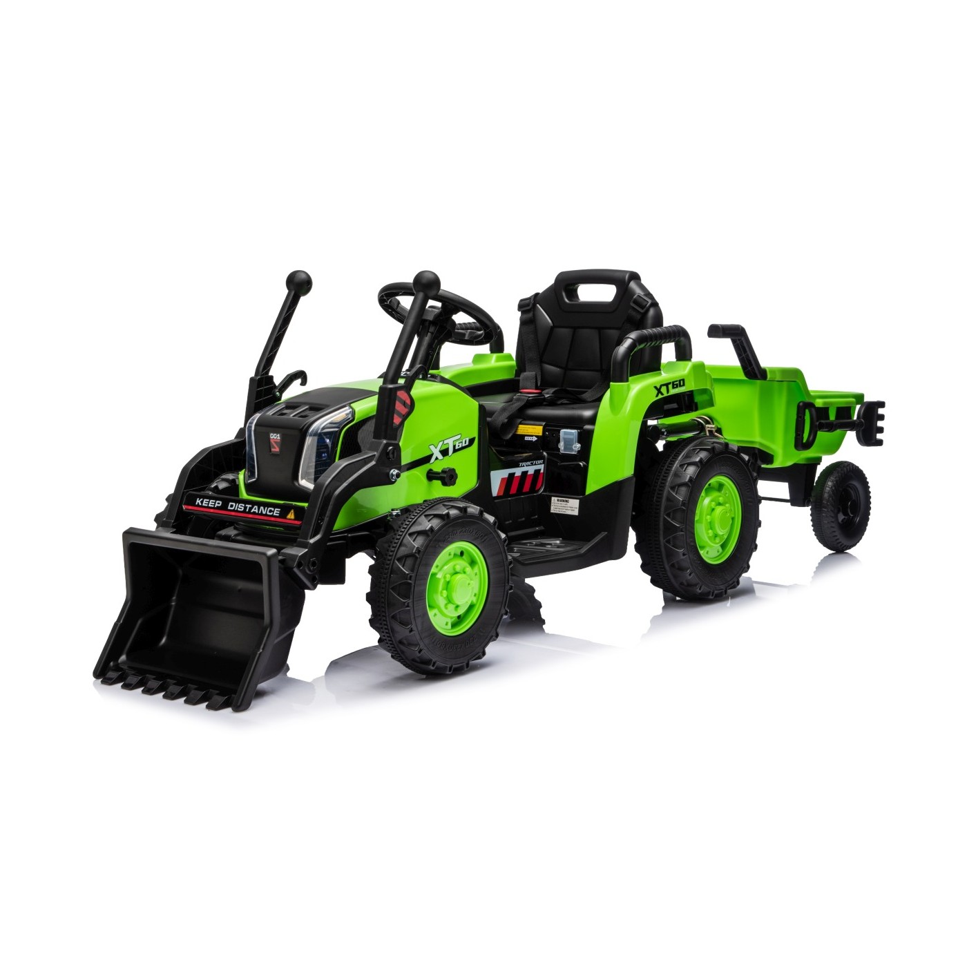 Traktor XT60 s prívesom zelený