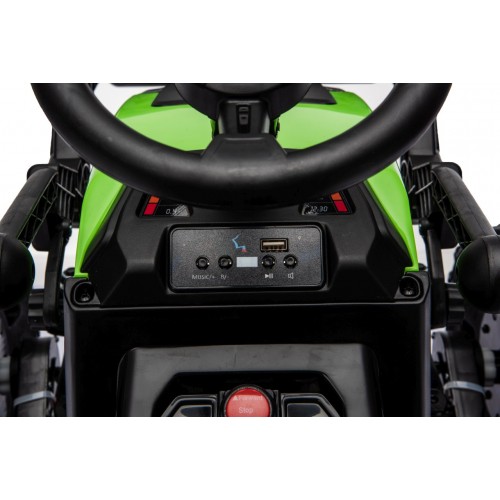 Traktor XT60 s prívesom zelený