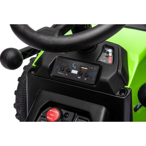 Traktor XT60 s prívesom zelený