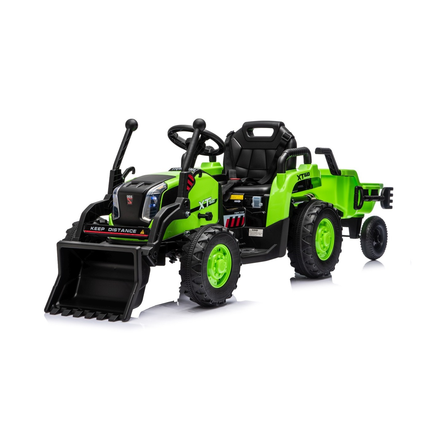 Traktor XT60 s prívesom zelený