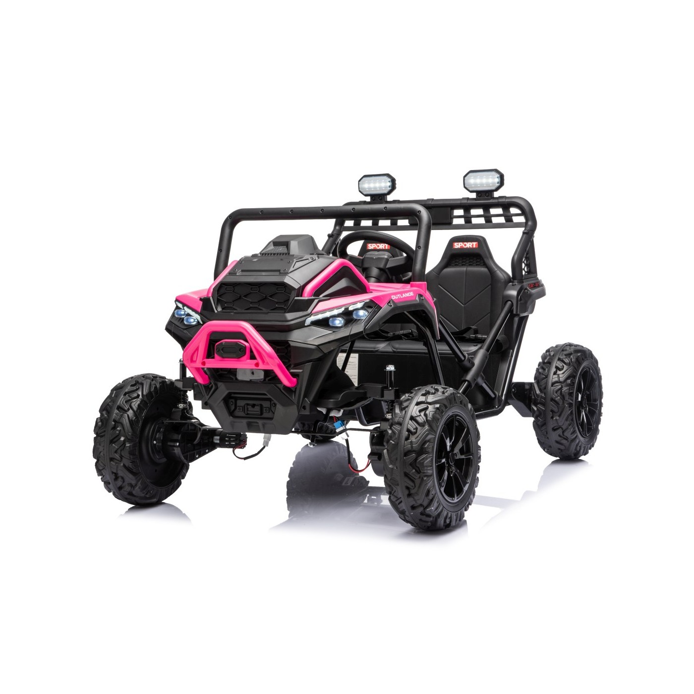 Kočík Sport OUTLAND 4x4 ružový