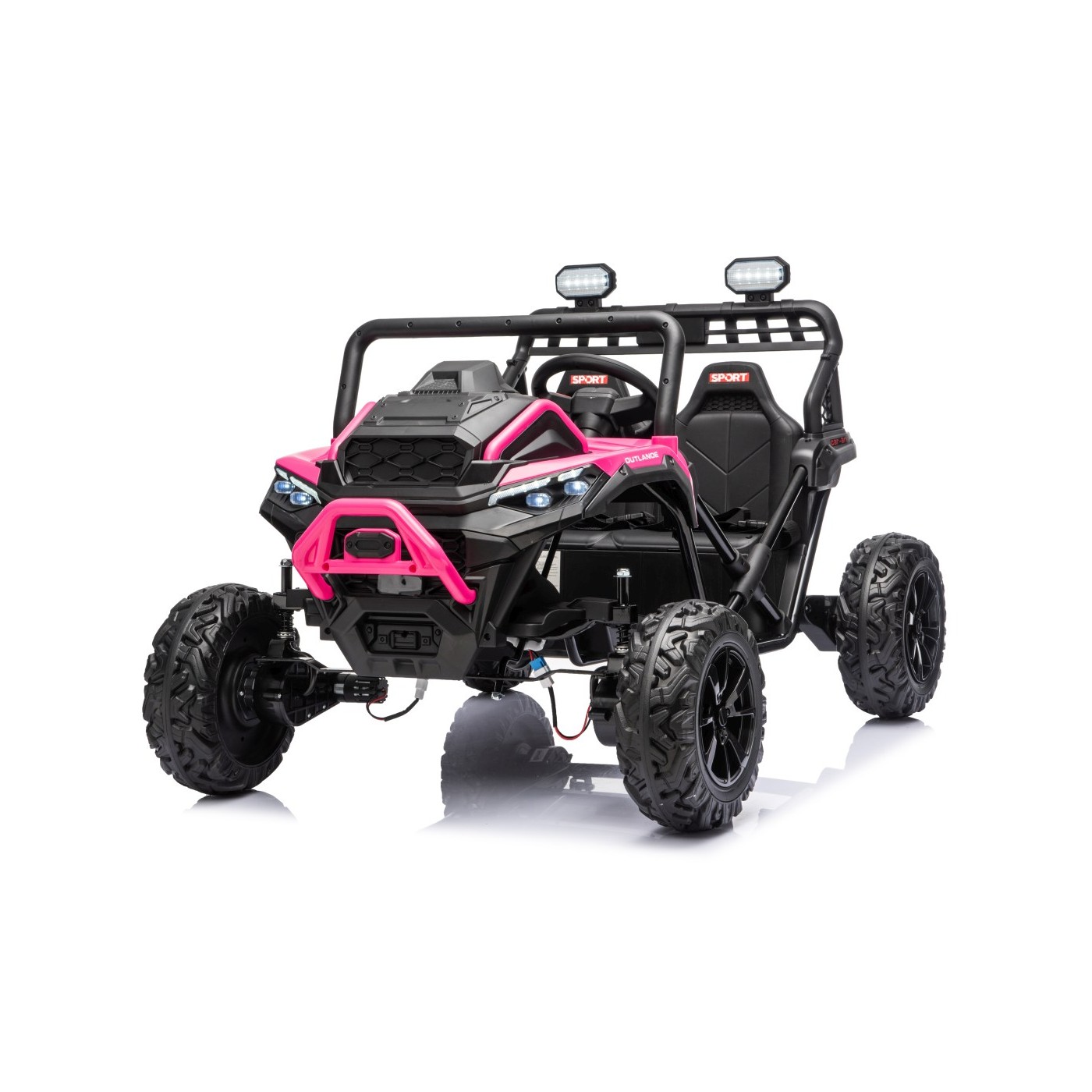 Kočík Sport OUTLAND 4x4 ružový