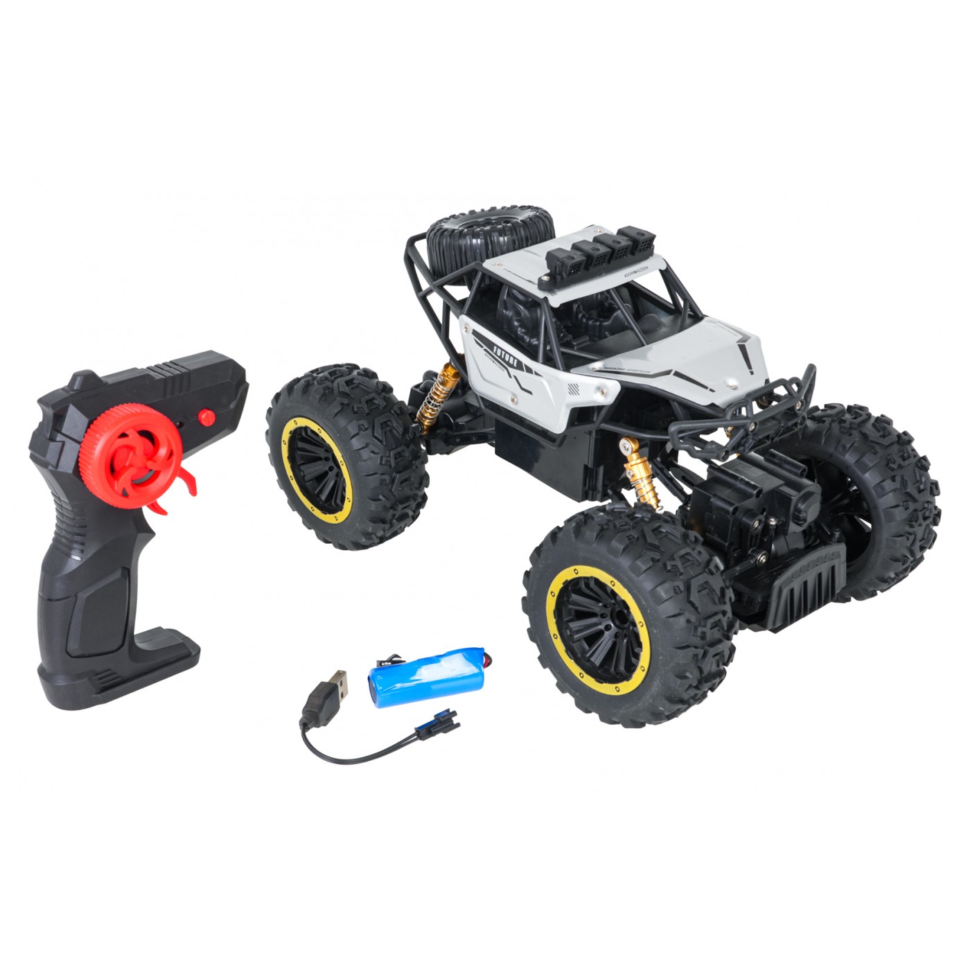 R/C pásový model 1:18 CLIMB POWER strieborný