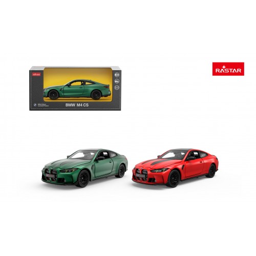 Kovové auto 1:24 BMW M4 CS zelené RASTAR