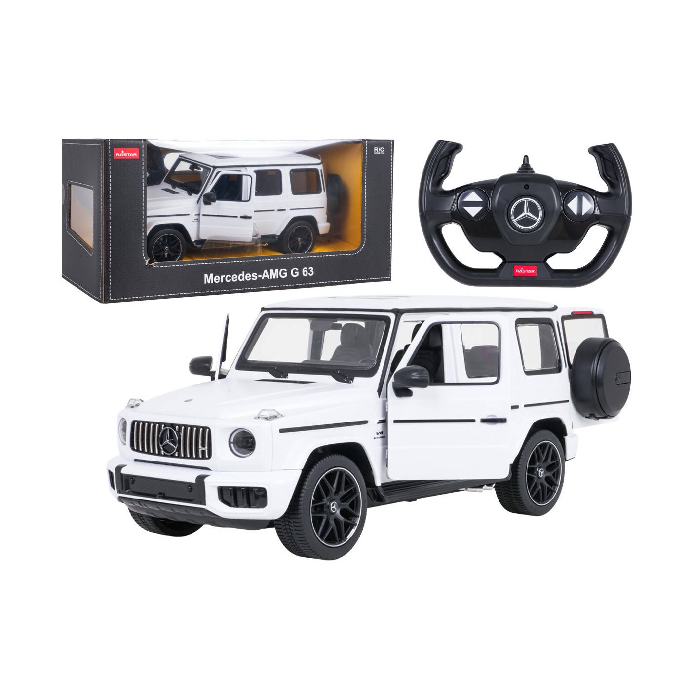 R/C 1:14 Mercedes AMG G63 Biely RASTAR