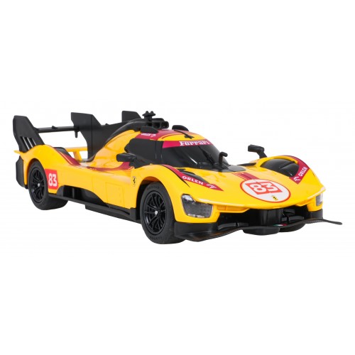 Rádiové auto 1:24 Ferrari 499P-N83 Žlté RASTAR