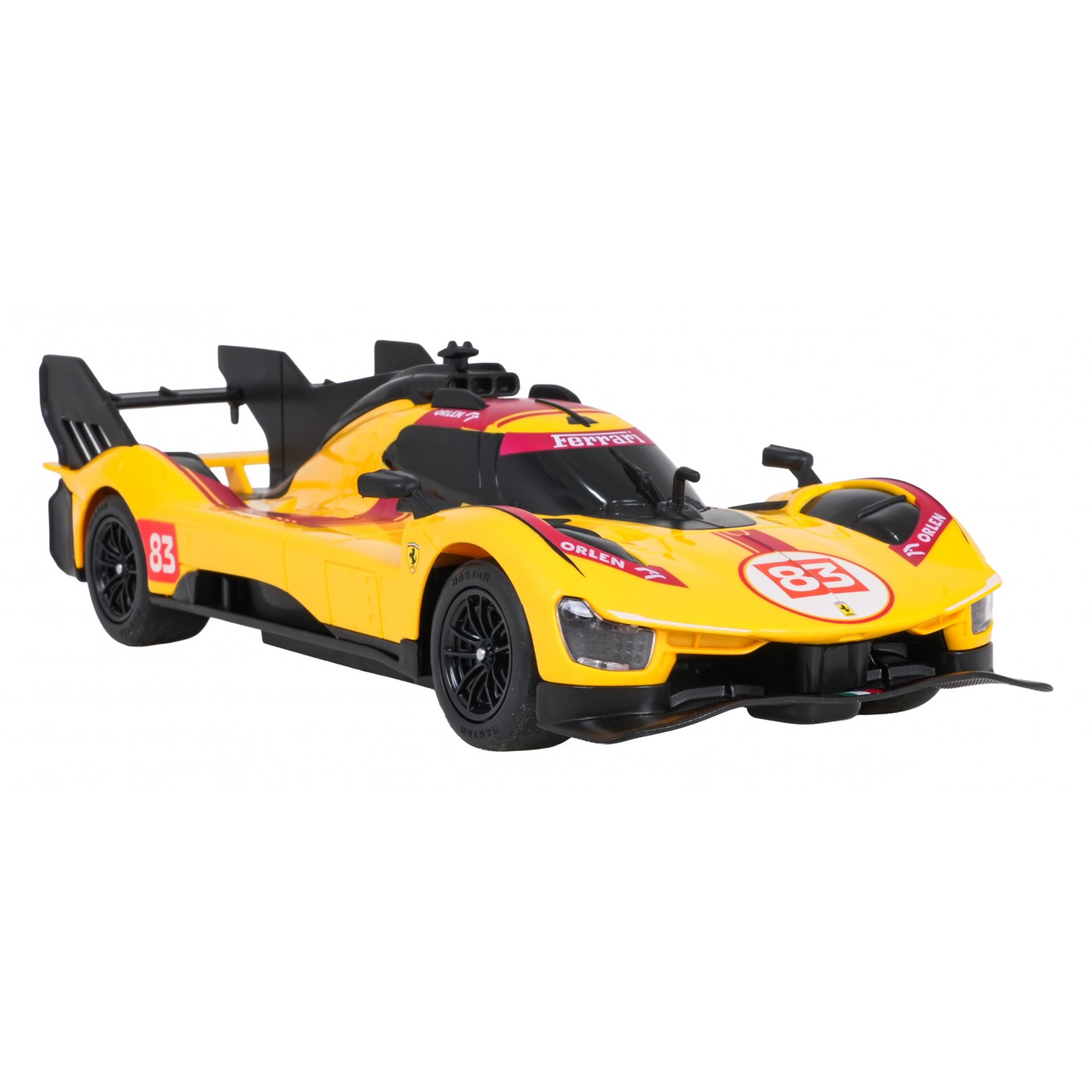 Rádiové auto 1:24 Ferrari 499P-N83 Žlté RASTAR