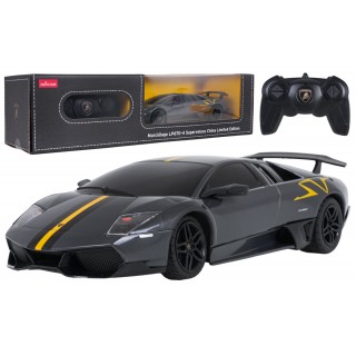 Rádiové auto 1:24 Murcielago LP670-4 Superveloce Gray RASTAR