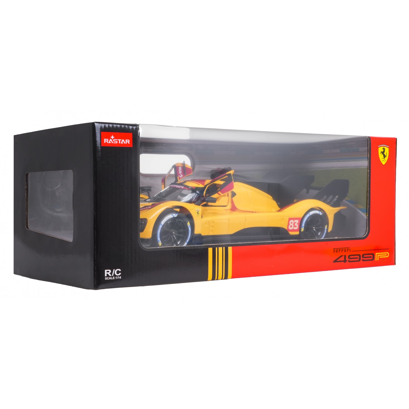 R/C auto 1:14 Ferrari 499P žlté RASTAR