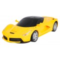 Rádiové auto 1:24 Ferrari LaFerrari žlté RASTAR