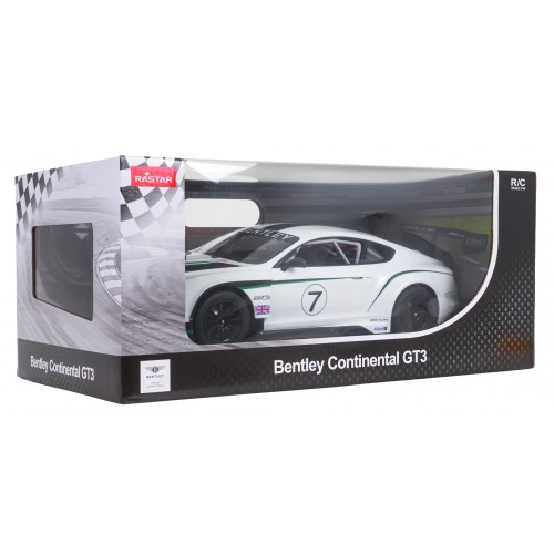 Rádiové auto 1:14 Bentley Continental GT3 biele RASTAR