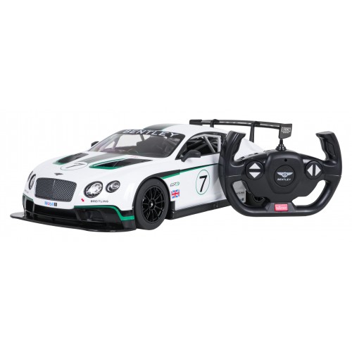 Rádiové auto 1:14 Bentley Continental GT3 biele RASTAR
