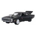 Kovové auto 1:36 1970 Dodge Charger R/T čierne RASTAR