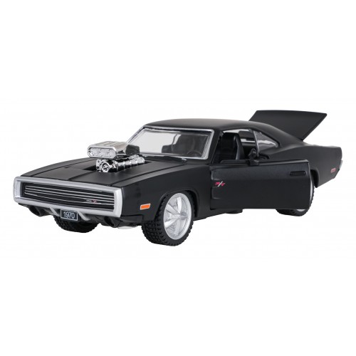 Kovové auto 1:36 1970 Dodge Charger R/T čierne RASTAR