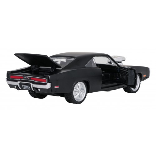 Kovové auto 1:36 1970 Dodge Charger R/T čierne RASTAR