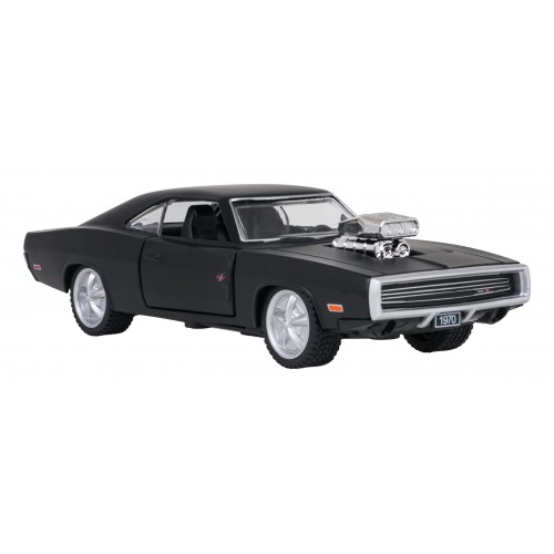 Kovové auto 1:36 1970 Dodge Charger R/T čierne RASTAR