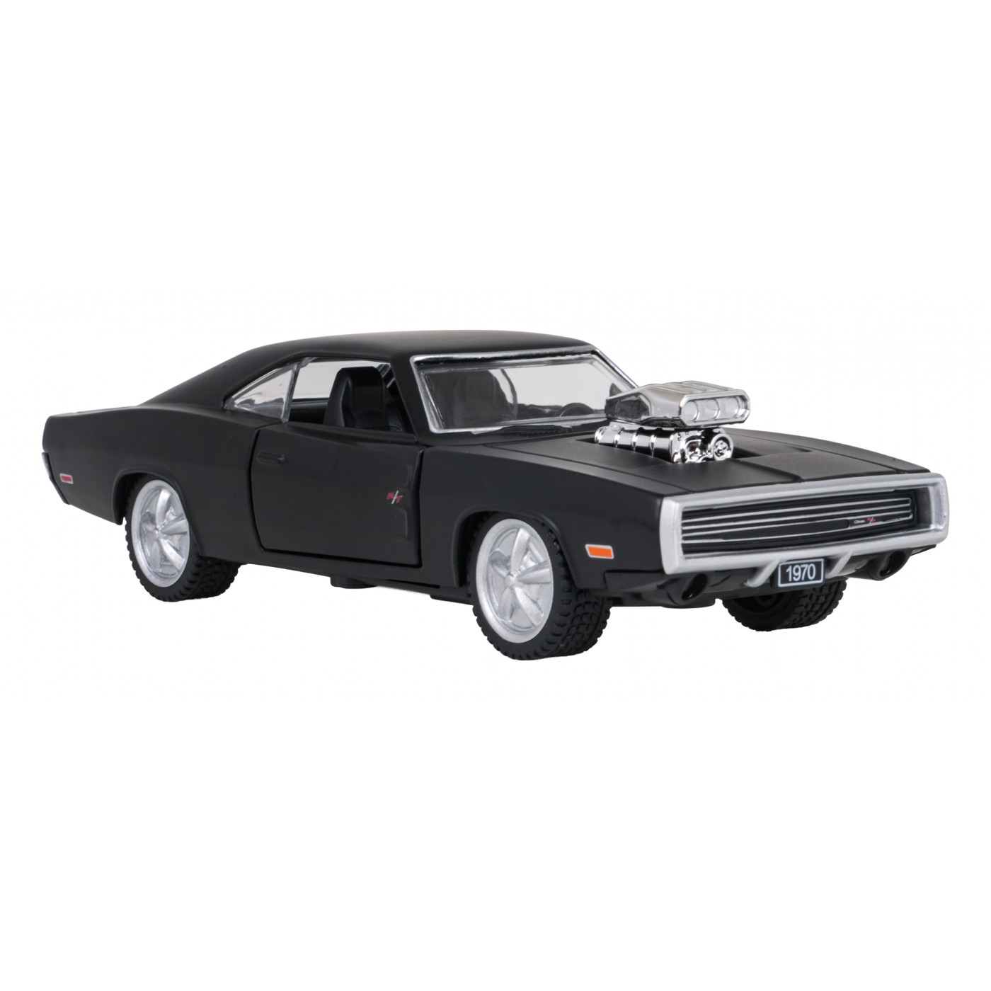 Kovové auto 1:36 1970 Dodge Charger R/T čierne RASTAR