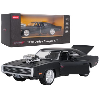 Kovové auto 1:36 1970 Dodge Charger R/T čierne RASTAR