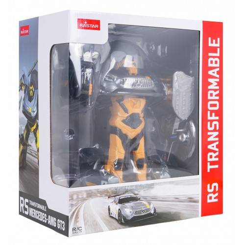 Auto/Robot 2v1 R/C 1:14 Mercedes-AMG GT3 sivý RASTAR