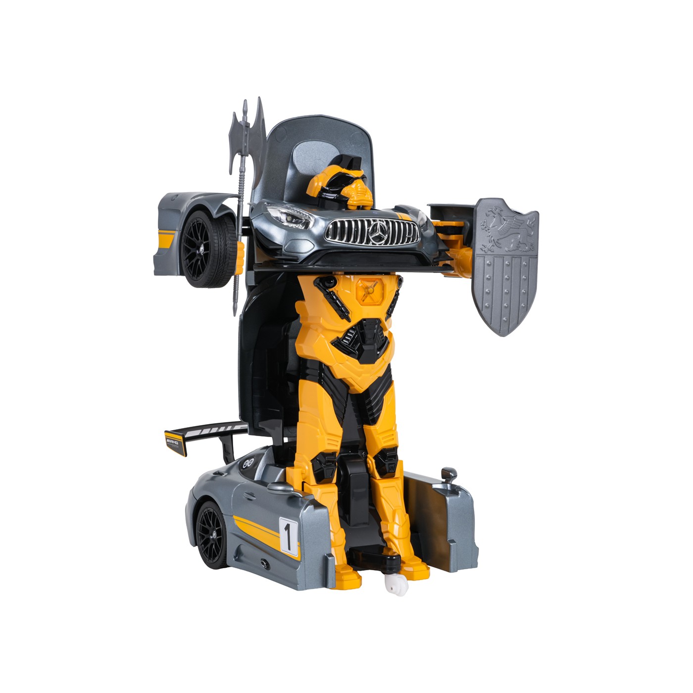 Auto/Robot 2v1 R/C 1:14 Mercedes-AMG GT3 sivý RASTAR