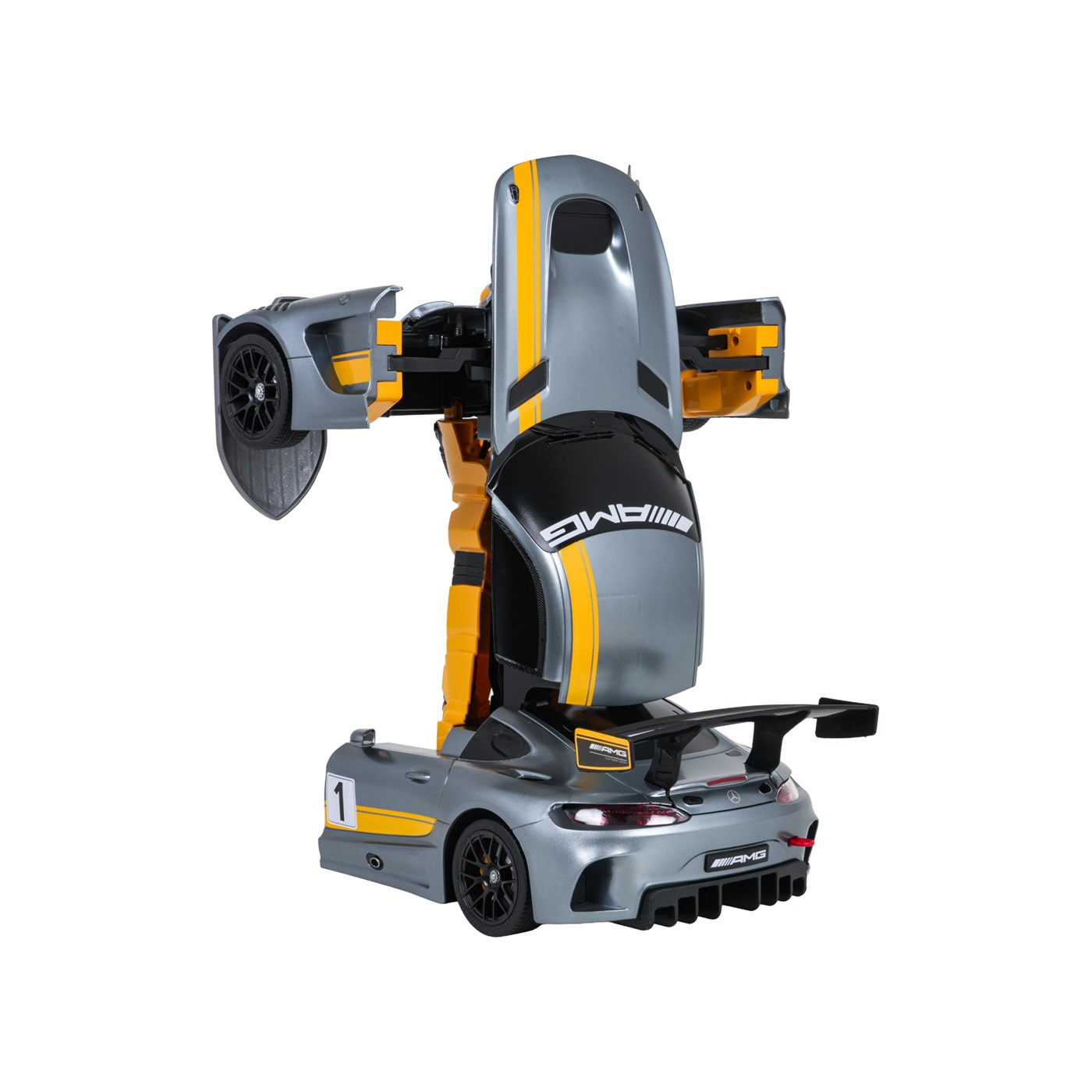 Auto/Robot 2v1 R/C 1:14 Mercedes-AMG GT3 sivý RASTAR