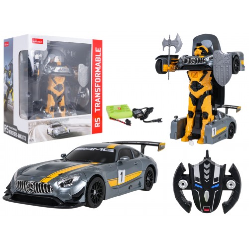 Auto/Robot 2v1 R/C 1:14 Mercedes-AMG GT3 sivý RASTAR