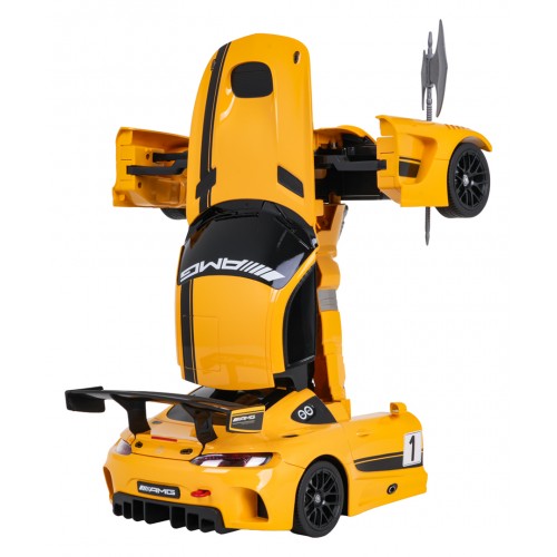 Auto/Robot 2v1 R/C 1:14 Mercedes-AMG GT3 žltý RASTAR