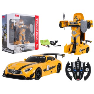 Auto/Robot 2v1 R/C 1:14 Mercedes-AMG GT3 žltý RASTAR