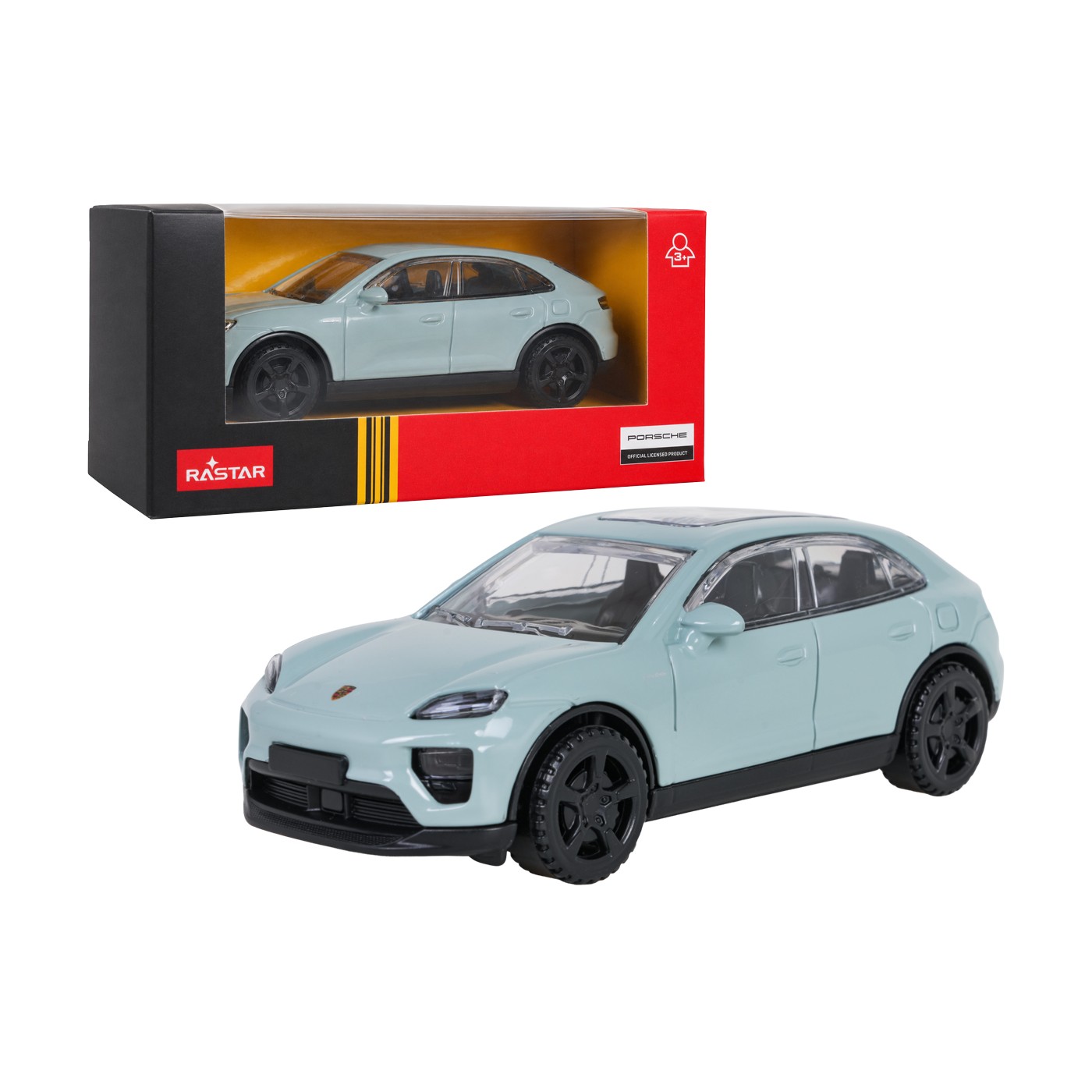 Kovové auto 1:43 Porsche Macan modré RASTAR