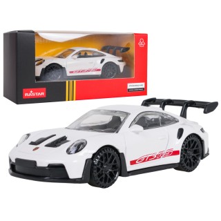 Kovové auto 1:43 Porsche 911 GT3 RS biele RASTAR