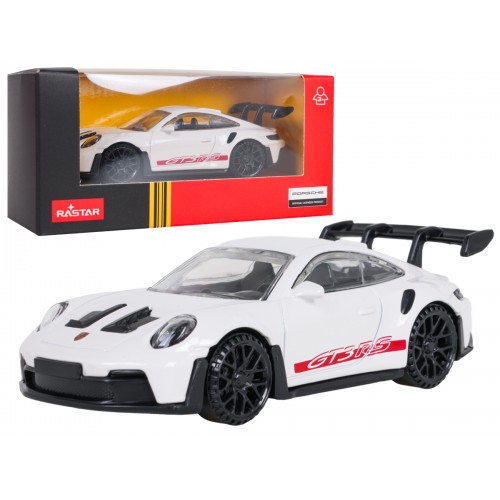 Kovové auto 1:43 Porsche 911 GT3 RS biele RASTAR