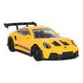 Kovové auto 1:43 Porsche 911 GT3 RS žlté RASTAR
