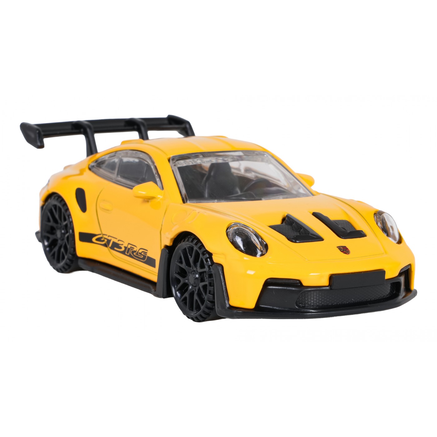 Kovové auto 1:43 Porsche 911 GT3 RS žlté RASTAR